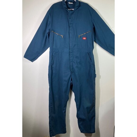 Mens Dickies LS Coveralls Navy 50 Reg